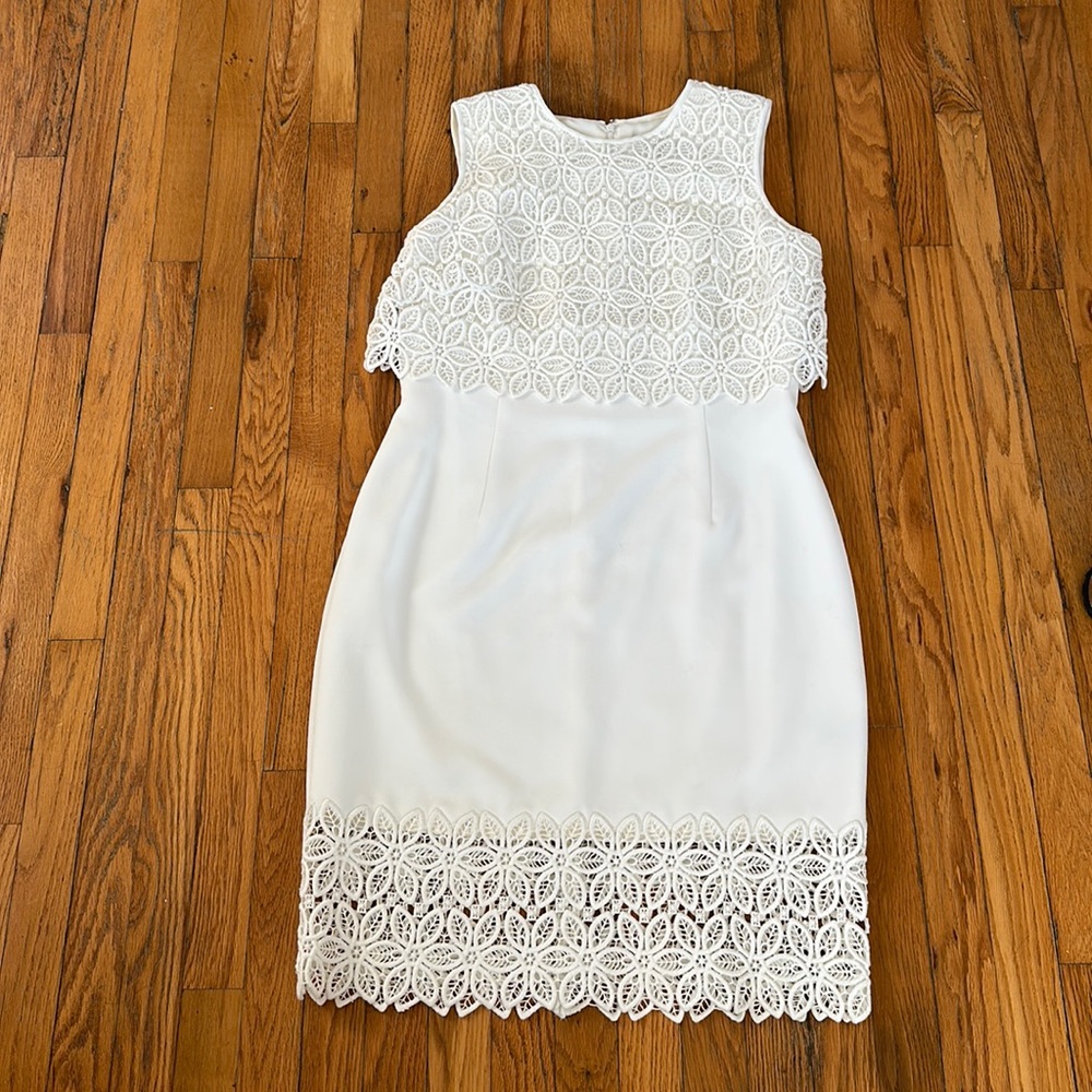 Carmen Marc Valvo white dress 14